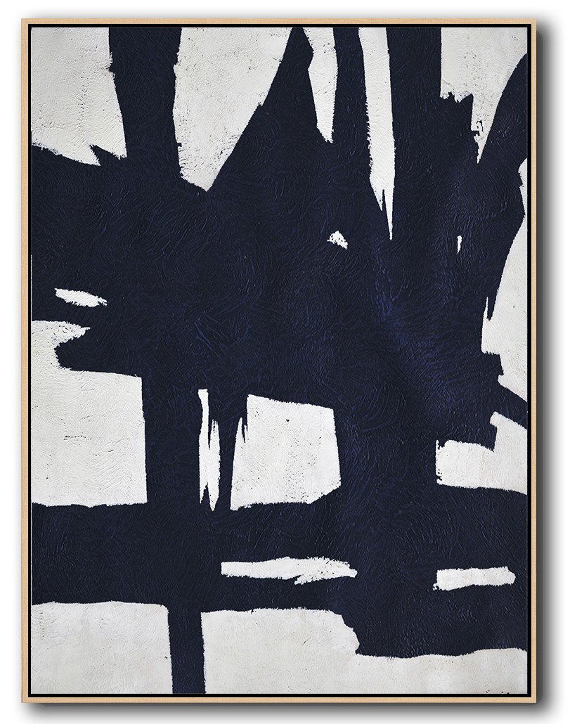 Navy Blue Minimal Art #NV52B - Click Image to Close